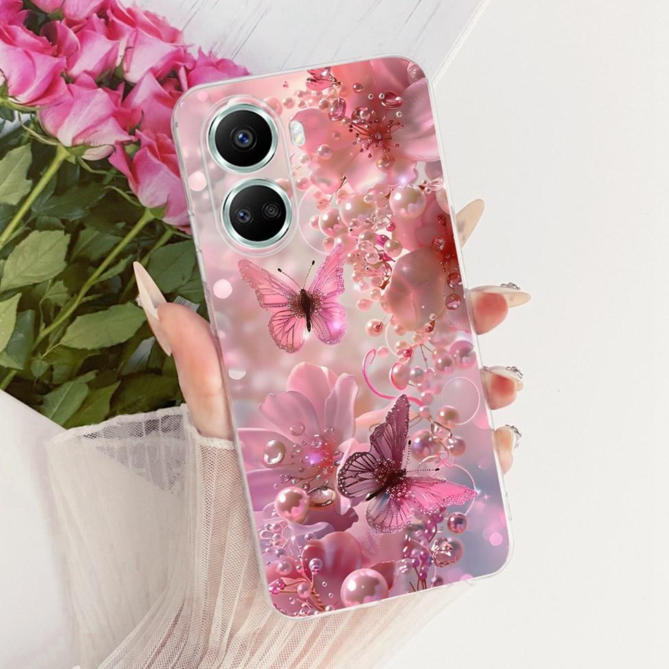 Clear Casing For Huawei Nova 10SE BNE-LX1 BNE-LX3 BNE-AL00 Cover For Huawei Nova 10 SE Case Fashion Butterfly Funny Cute Painted