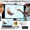 HD-011-A8K06 90-Degree Up Angled HDMI Male to HDMI 2.1 Female Adapter Coupler 8K 60Hz HDTV L-Shaped HD Video Output Extender Convertor