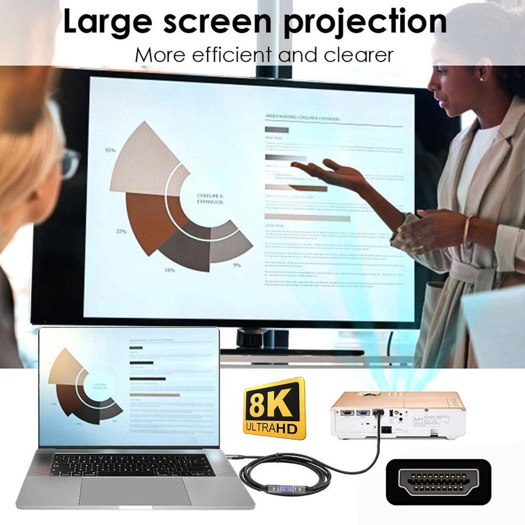 HD-011-A8K06 90-Degree Up Angled HDMI Male to HDMI 2.1 Female Adapter Coupler 8K 60Hz HDTV L-Shaped HD Video Output Extender Convertor