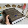 Book of Shadows Vintage Leather Journal Grimoire Journal with Handmade Deckle Edge Paper Gifts for Men and Women