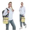 Cartoon Cute Dinosaur In Pink Background Insulated Lunch Bag for Women Children Portable Food Boxes Thermal Lunch Box Tote