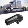 Svart ABS+Aluminium Ersättningsväxelspakshandtag för Freightliner Mack Automann BWP