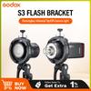 Godox S3 Bowens Mount Flash S-type Holder Bracket for Godox V100/V1Pro V860II/V860III TT350 AD300 AD200 AD100 Speedlite Bracket