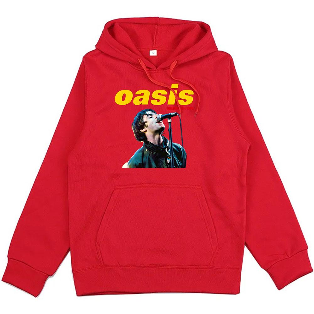 Knebworth Hoodies Oasis-s Band Heavy Mental Sweatshirts Moletom Winter Long Sleeve Men/Women Pullovers Hooded