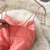 Sexy Mesh Strap One Piece Dress Women Sweet Ruffle A-Line Beach Party Dresses Female Fashion Solid Design Elegant Clothing 2024