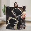 Clair Obscur Expedition 33 Gustave Flannel Throw Fashion Blankets Video Game for Couch Knitted Fashion Blanket Travel Warm Portable Quilt
