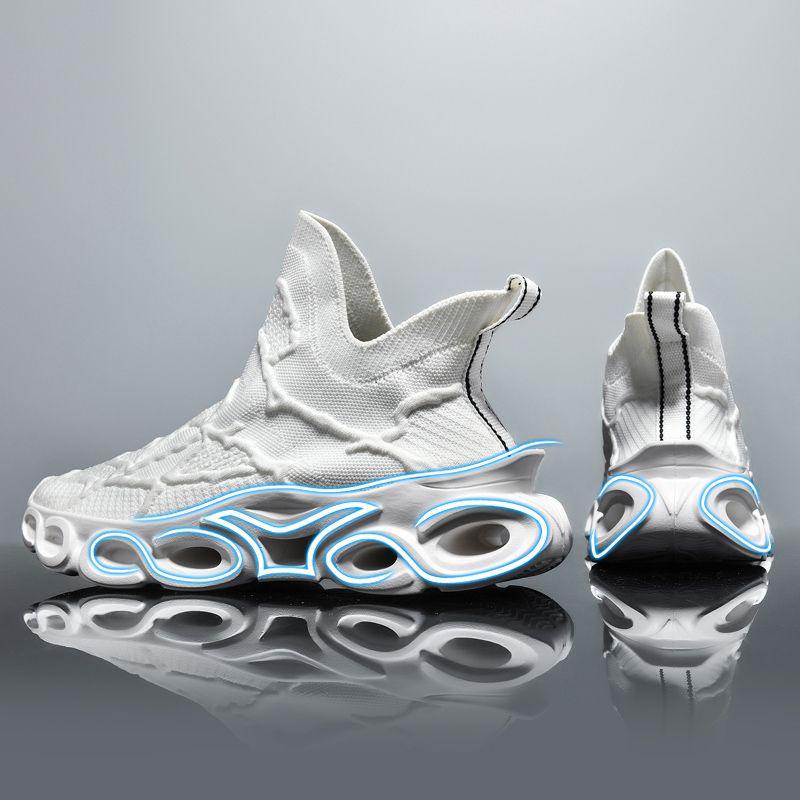Men's Shoes Spring and Summer 2024 New Sneakers Mesh Casual Breathable Anti-odor Socks Shoes Running Sports Old Dad Shoes
