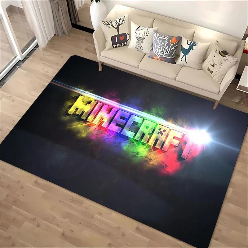 

3D Друк M-M1necraft Килим для Вітальні Спальні Коридору Alfombra Протиковзкий М який Килимок Зонування Диванний Доріжка Домашній Декор Килимок Подарунок 100x150cm