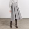 Hiikeu Wool Flared Skirt_Melange Gray