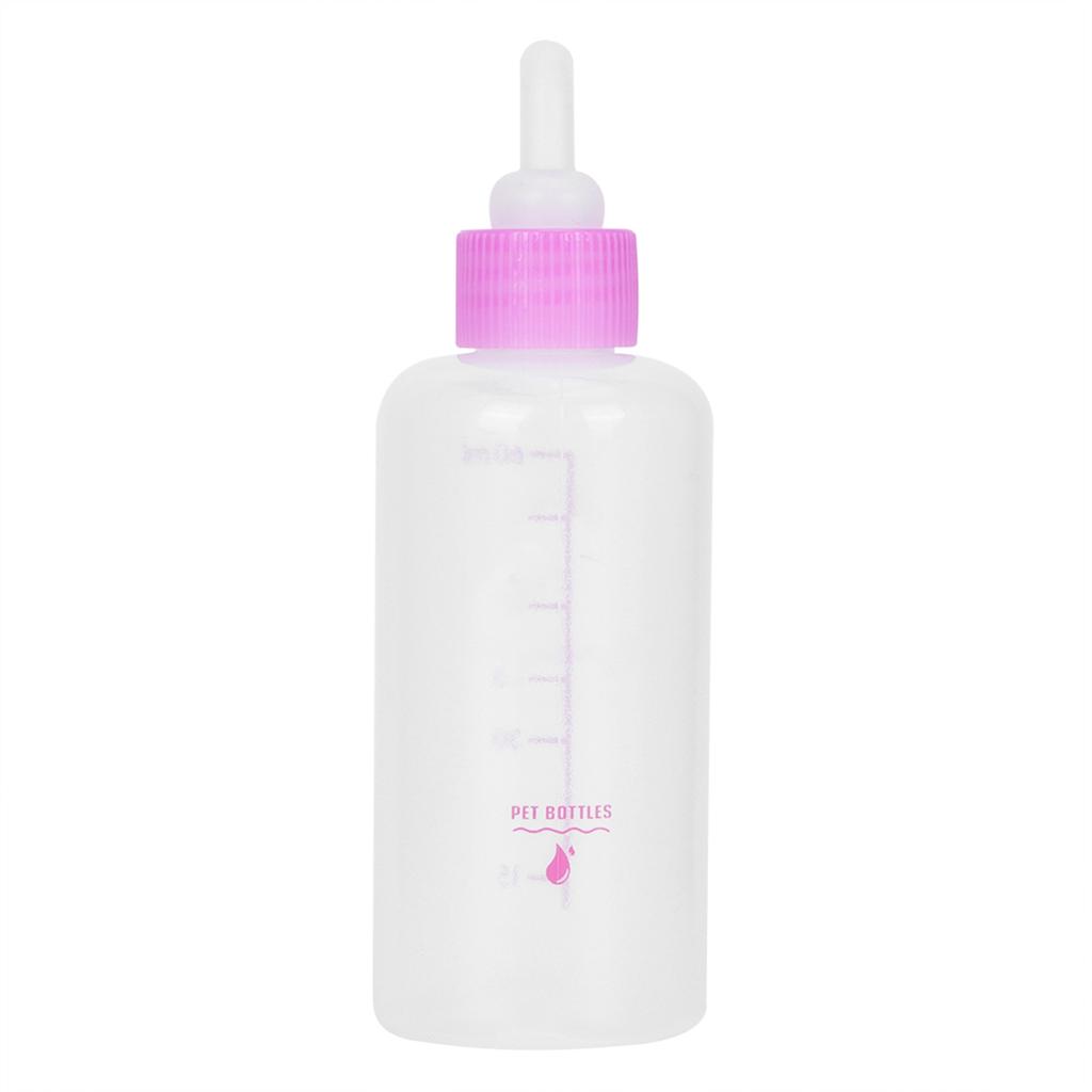 6PCS  Set 60ml Pet Puppy Kitten Feeding Bottle Small Dog Cat Milk Nursing Care Kit