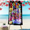 1 pièce La Serviette de Plage Amazing Digital Circus, Parfaite pour les Activités en Plein Air, Fournitures de Voyage d'Été Idéales, Comme Cadeau pour les Festivals
