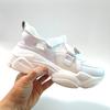 New Arrival Women's White Thick Sole Dad Shoes Genuine Leather Breathable Mesh Cutout Sport Sandals for Fashion and Comfort