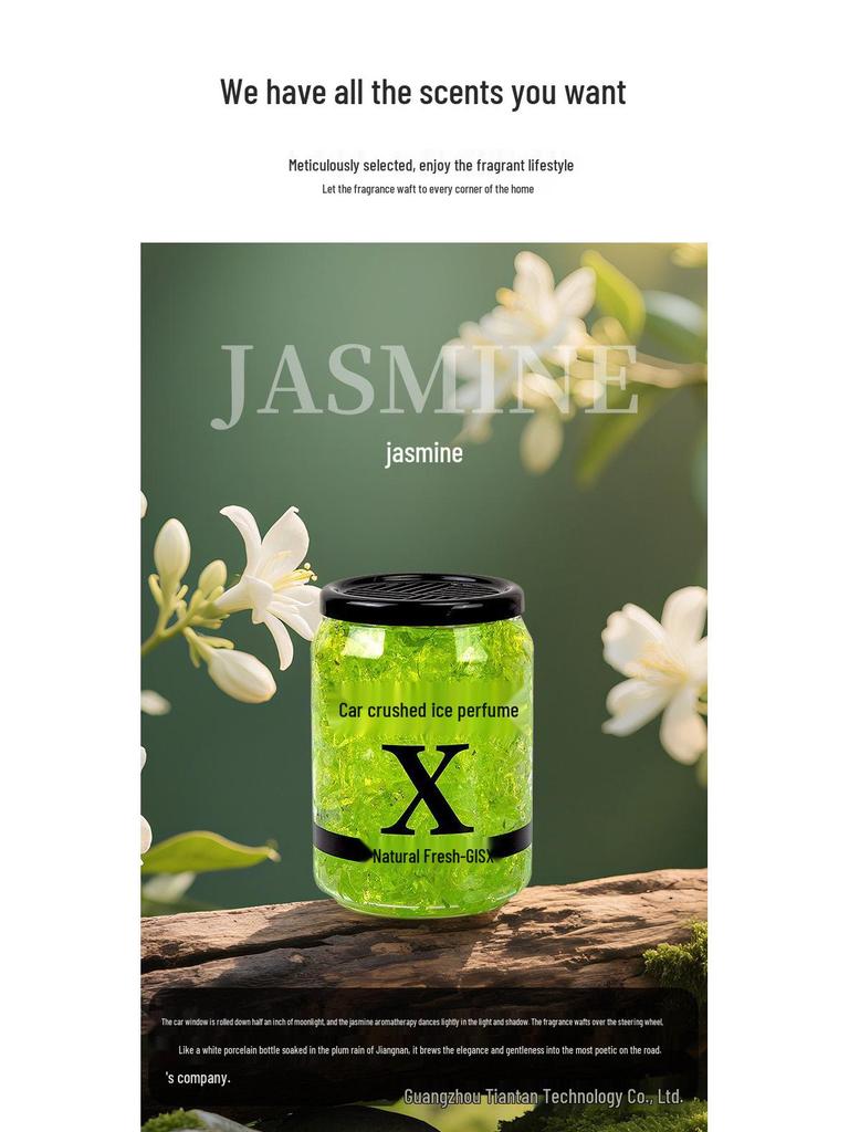 Car Interior Solid Aroma Diffuser: Crushed Ice Scent Air Freshener Deodorizer.