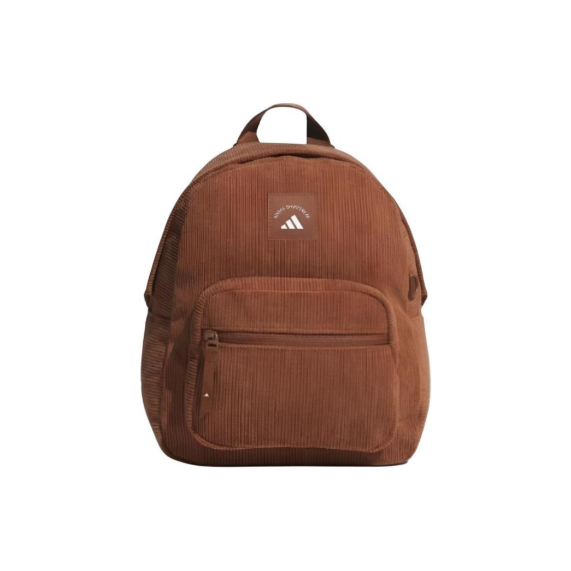 

Adidas Classic Striped Versatile Mini Backpack Women Backpacks Brown KT0855 Brown