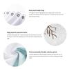 Tulip Flowers Bathroom Curtains Floral Fabric Shower Curtain Set Bath Mats Rugs Toilet Lid Cover Anti-Skid Carpet Home Decor