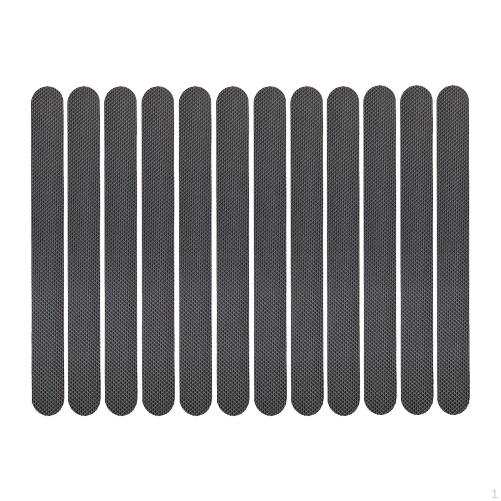 

12 штук противоскользящих наклеек для ванны, легко наносимых на душевые ступени серый