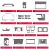 Toyota Camry 12-14 Carbon Fiber Navigation Panel Trim Sticker