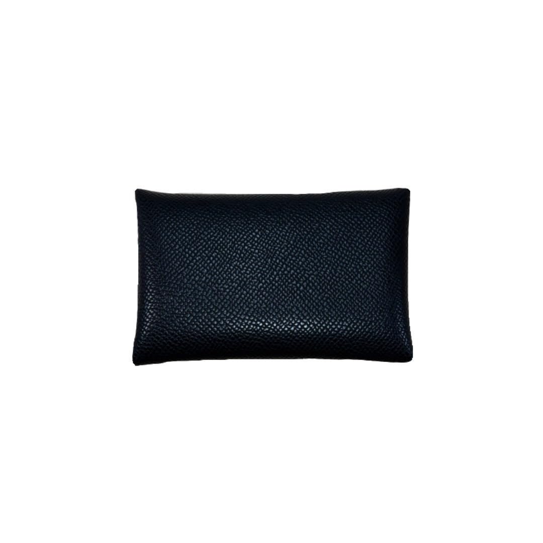 

Mini Cowhide Leather Small Cute Coin Purse Minimal Simple Mini Wallet Compact Wallet Women s Multi-coin (Black) чорний