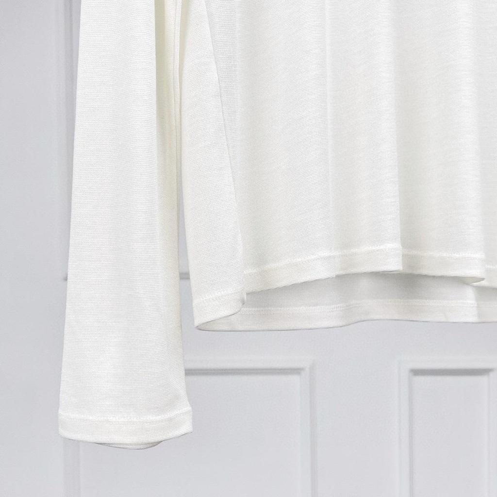 [UpperClass Series] Women's Tencel Wool Round Neck Long Sleeve Top
