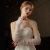 Lace Bridal Long White Gloves Versatile Brides Arm Cuffs  Women,Brides,Bridesmaid