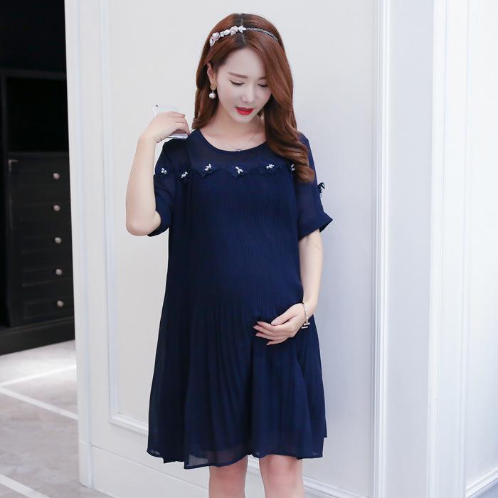 Buy Korean Of Maternity Dress Summer Size Short-sleeved Women