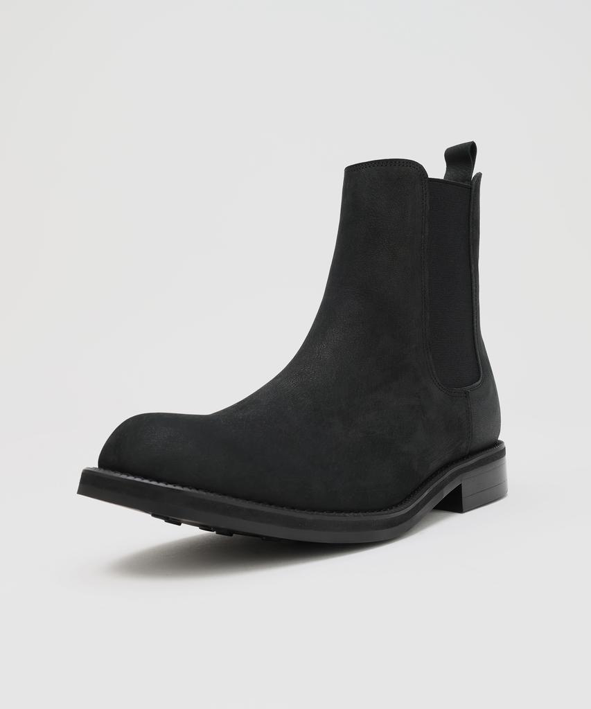 Firenze Atelier [Vibram] All Day Round Toe Chelsea Boots 2600 [Natural Black]