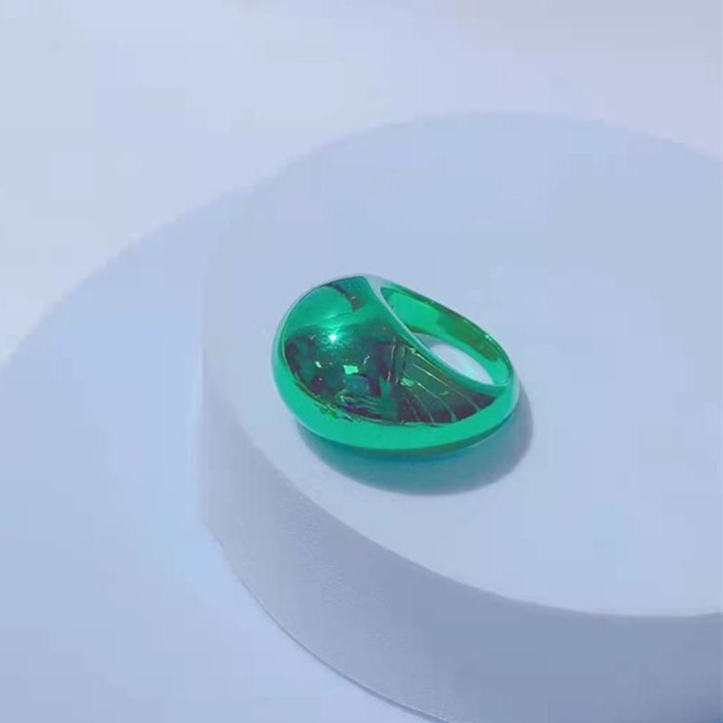 Stylish Ovals Shaped Rings Fashionable Index Finger Ring 17mm Inner Diameter Statement Jewelry Party Wedding Gift