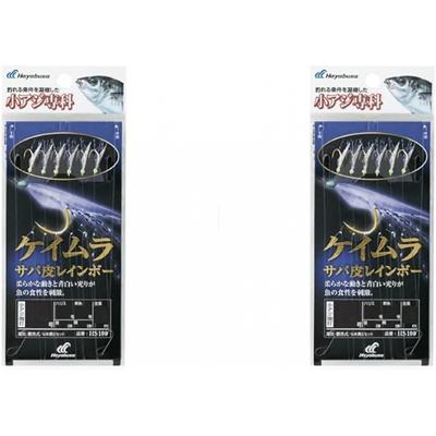 Hayabusa  Hayabusa  Hs100 Small Mackerel Specialty 4 0.8  X2  Keimura Mackerel Skin Rainbow