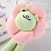Cute Sunflower Frog Accessories Creative Plush Doll Machine Doll Key Chain Interior Hanging Ornaments Anime Plush Pendant