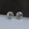 Labradorite Stud Earrings, Women Jewelry, Silver Jewelry, Dainty Earrings, Gift For Her