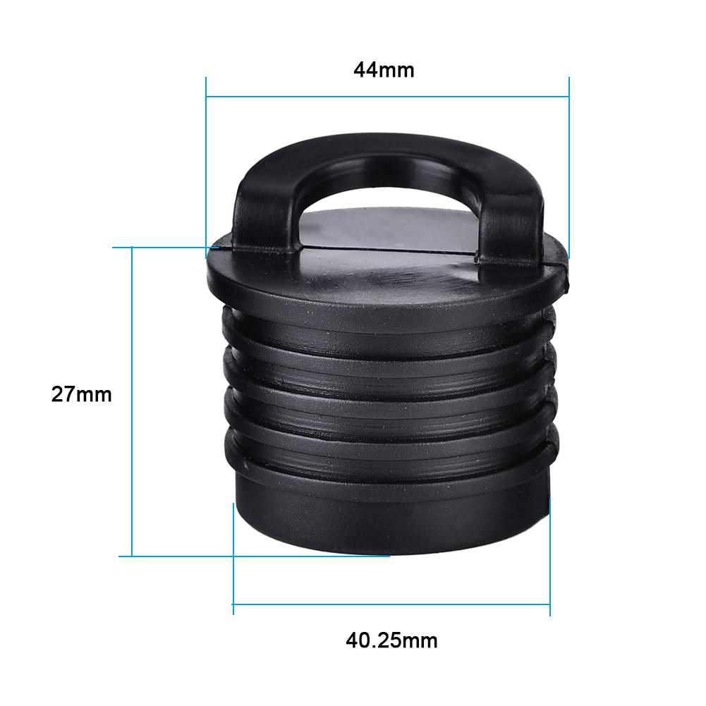 4 Pcs Boat Canoe Kayak Boat Scupper Stopper Bungs Drain Holes Plugs Accessories Black