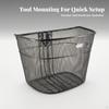 Steel Front Bike Basket | Lightweight Metal Frame, Basket, for Commuting