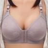 Plus Size Wire-Free Front Buckle Breathable Bra with Side Support