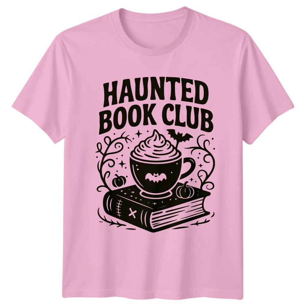 Haunted Book Club Halloween Reading Unisexs TShirt Unisexs Tee Graphic Unisex Top