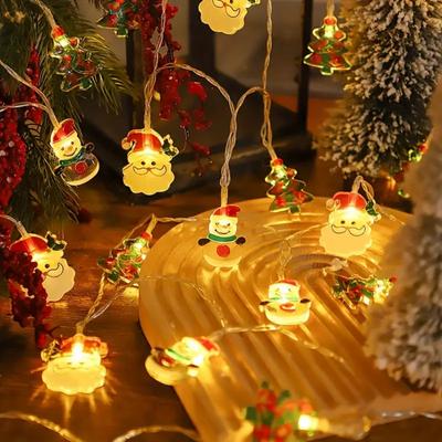 1 adet Noel Dış Mekan Işıkları Noel Baba Kardan Adam Yılbaşı Ağacı Pille Çalışan Ev Yatak Odası Parti Düğün Noel Dekorasyonu
