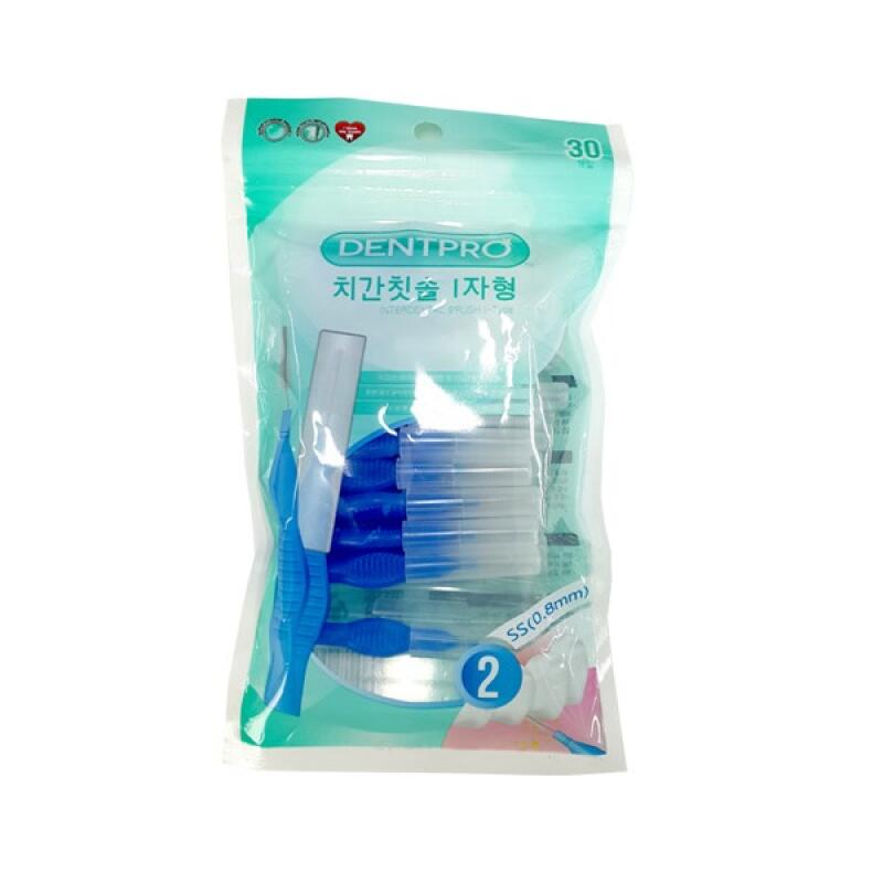 I-shaped Interdental Brush with Carrying Case, 30 Pcs, 1160