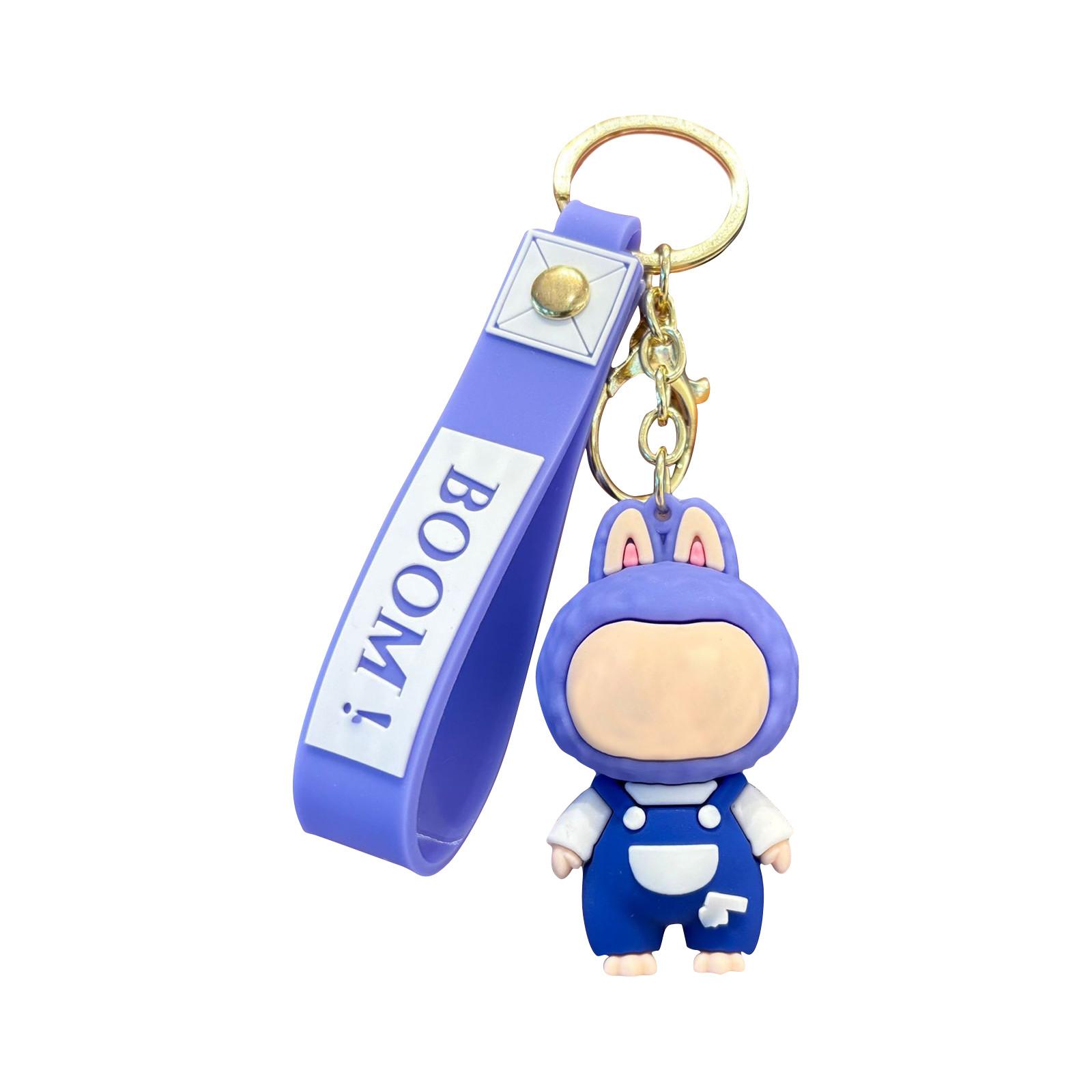 

Брелок для ключей в виде машинки с объемным узором в виде куклы One Size