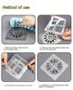 Disposable Shower Drain Hair Catcher Mesh Shower Drain Covers Floor Sink Strainer Filter Hair Stopper For Bathroom Kitchen