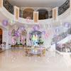 Rainbow 4D Round Aluminum Foil Balloon Transparent Crystal Popo Balloon Set, Used for Wedding, Birthday Party Shower Decoration