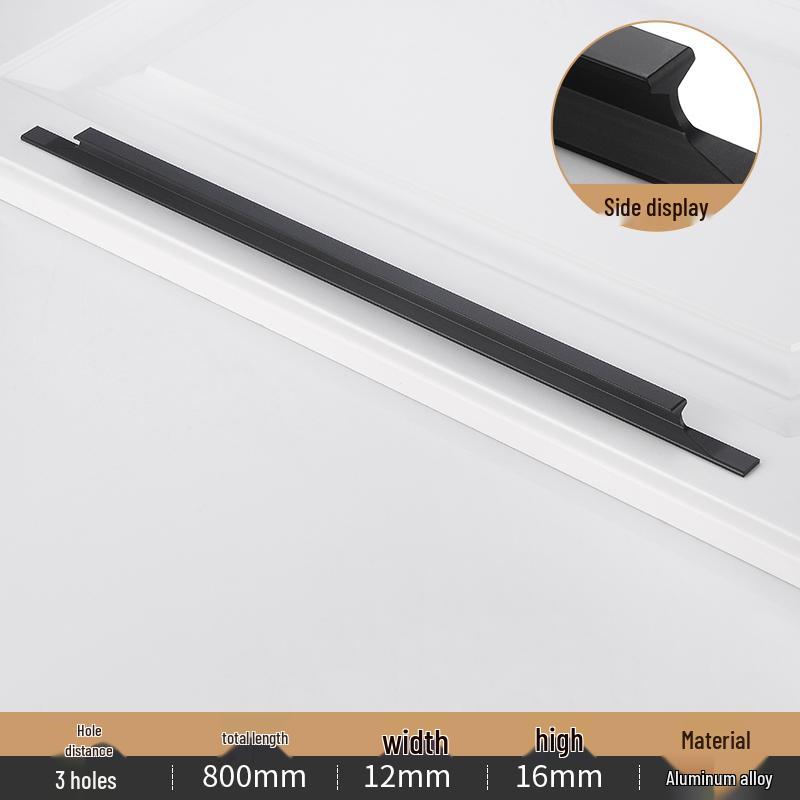Moderne gold-schwarze Aluminiumlegierung Schrankgriff für Küche, Schublade, Kleiderschrank