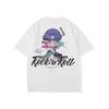 Summer New Abstract Printed Men's Short-sleeved T-shirt Loose T-shirt