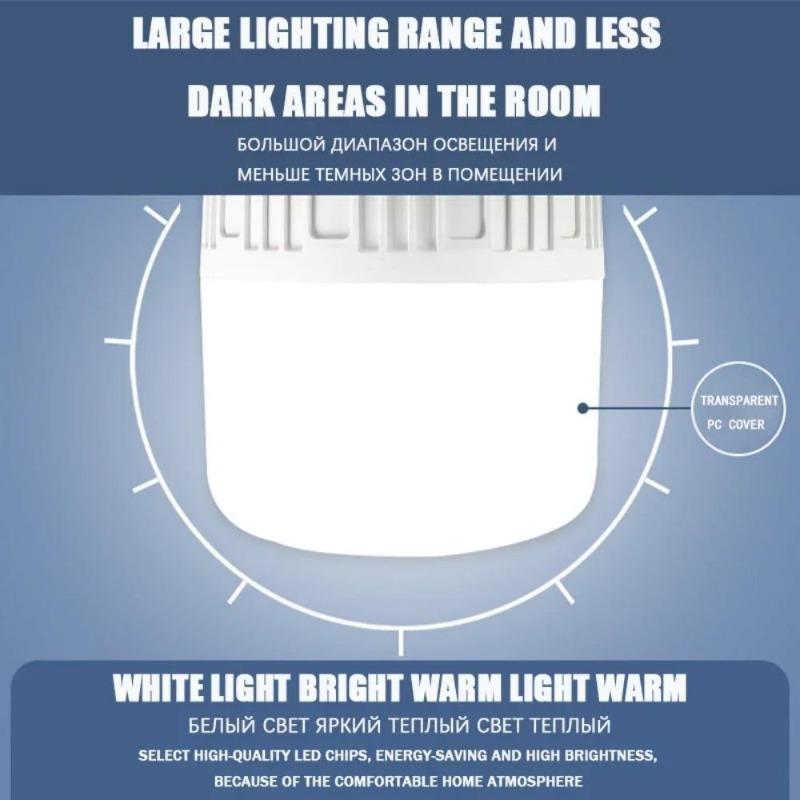 Portable Outdoor BBQ Camping Lights USB Rechargeable lamp LED Emergency Bulb Hook High Power Tents Lantern Night Lights Bulb