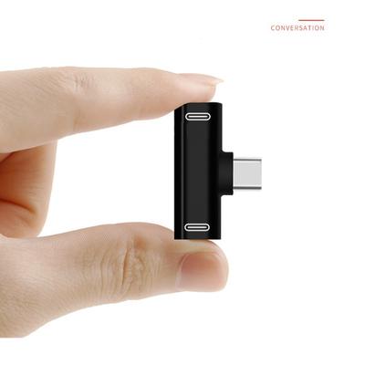 Dual Type C USB-C אוזניות אוזניות אודיו טעינת שמע מתאם מפצל ממיר עבור Xiaomi 6