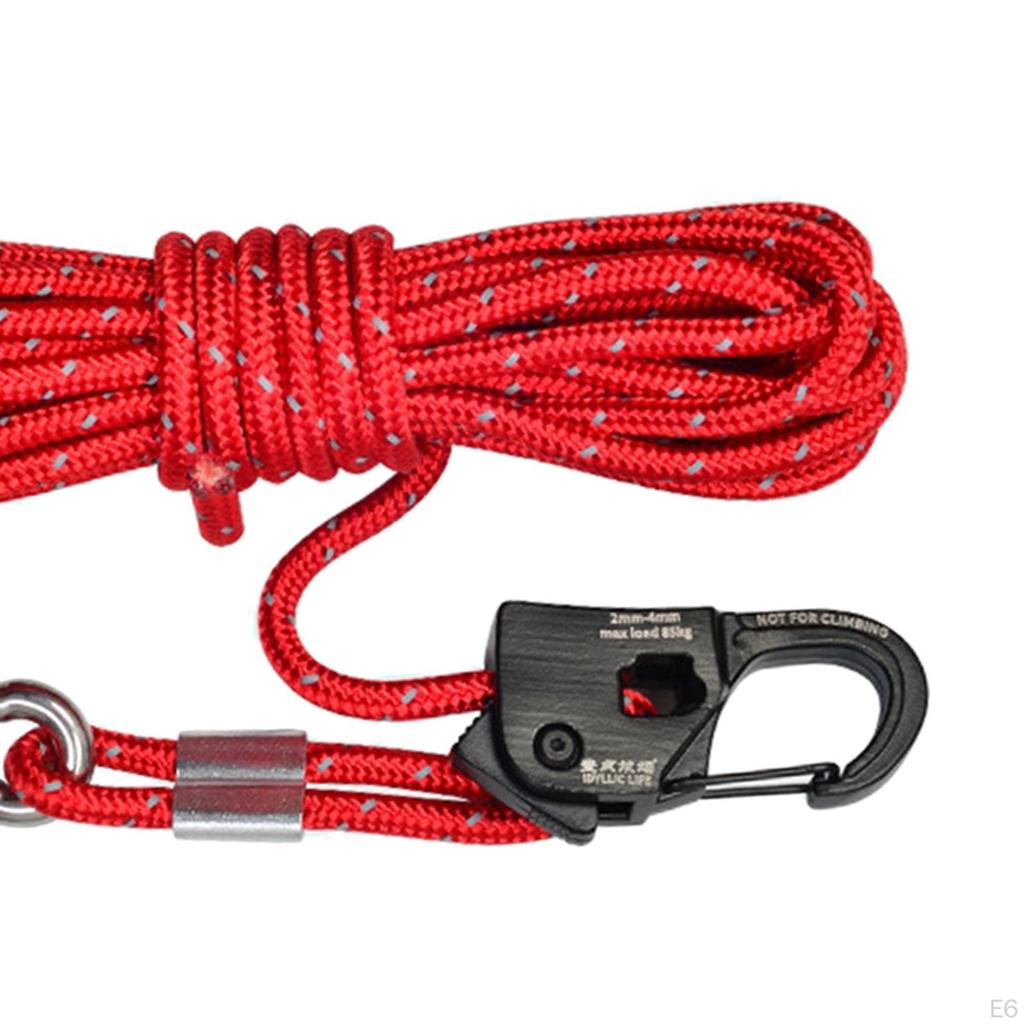 4mm Tent Guy Rope with Easy Locking System for Outdoor Adventures