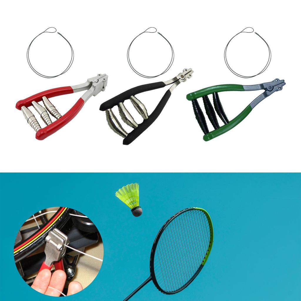 Starting Clamp Stringing Clamp Portable 3 Spring Starter Clamp Sports Stringing Tool for Squash Tennis Racquet Badminton Racket