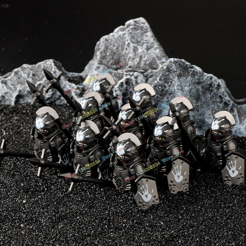 Movie Series Orc Uruk-hai Army Action Figures Mini Bricks Doll Assemble Building Blocks MOC DIY Toys for kid gift