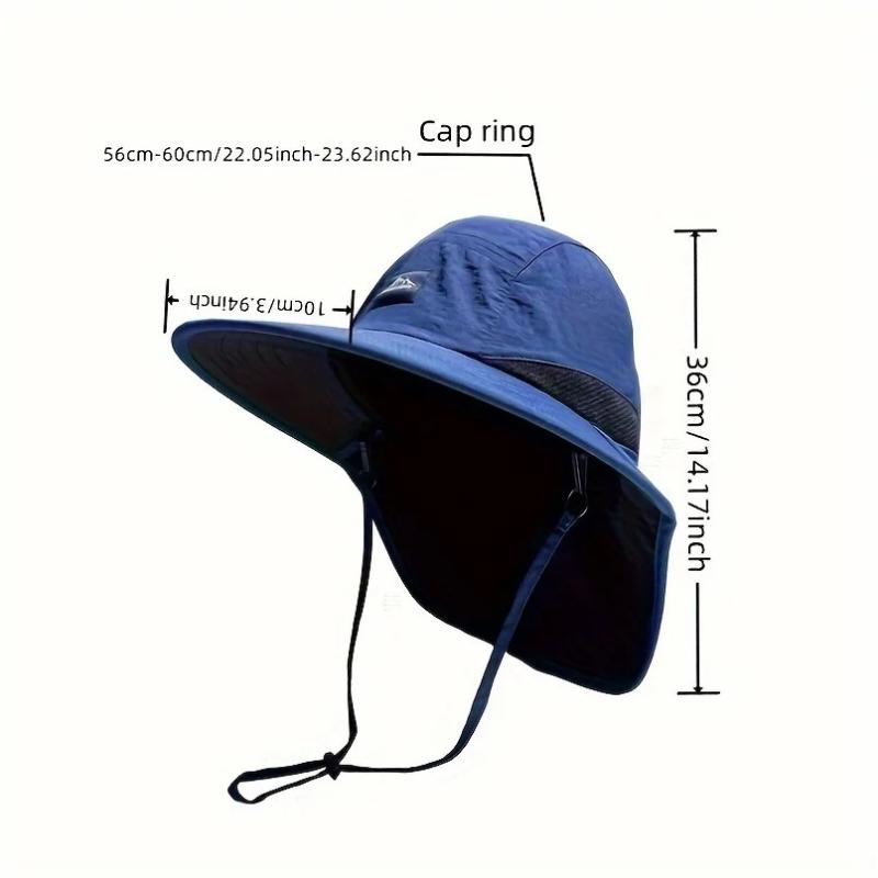 Winddichte Sonnenhüte mit Nackenschutz Unisex UV-Schutz Schnelltrocknend Leicht für Outdoor-Aktivitäten