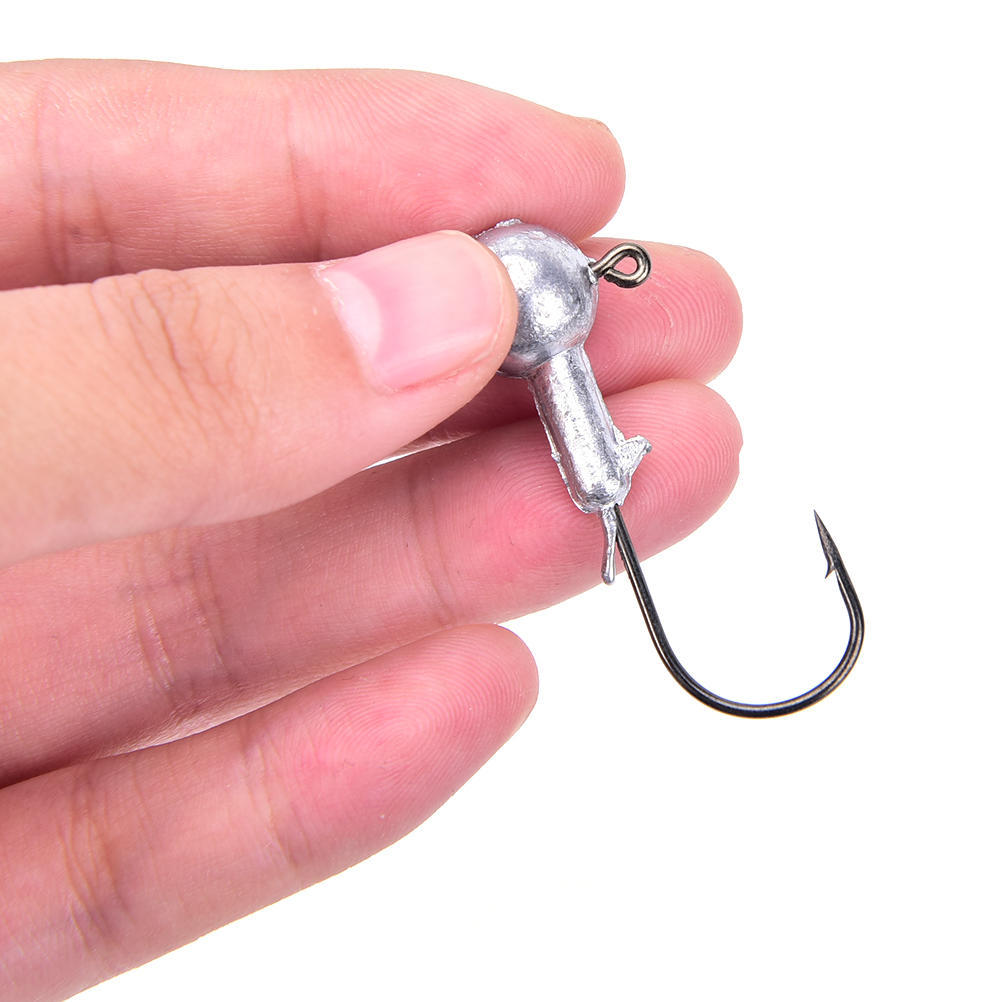 Kopf Angelhaken Widerhaken Für Weich Wurm Köder Tackle 20 Stück Zubehör