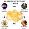 Citrine Chakra Healing Stones Crystal Tumble Stone for Decorative Items Home Decor Items Crystal Showpieces  Office Decor Table Gifts