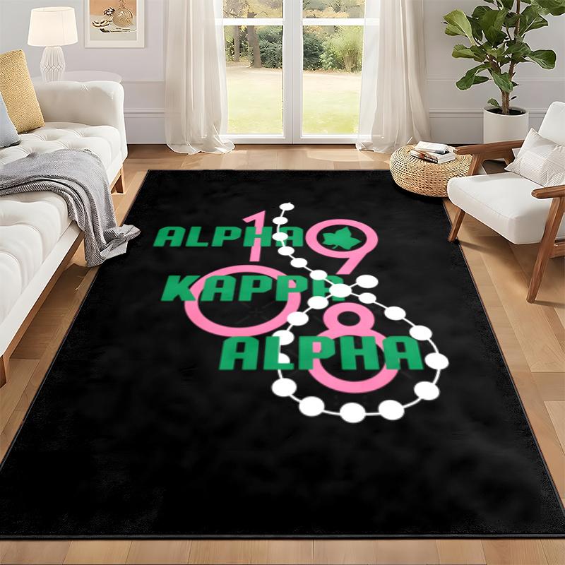 Alpha Kappa Alpha sorority Carpet Door Mat for Living Room or Bedroom Protective Mat Under Chair Office Decoration Christmas Gift Birthday Present